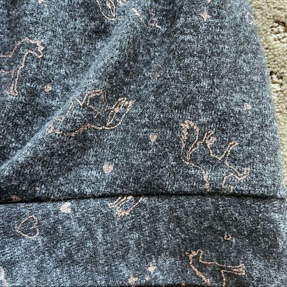 Belle Du Jour Girls Bronze Unicorn Sweater with 7/8 Sleeves Size S - Picture 4 of 6